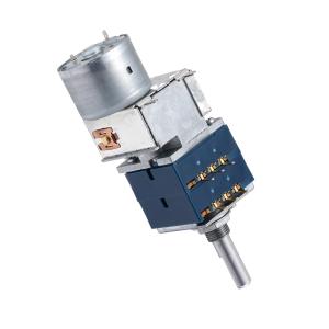 Quality RK27 Motorized LOG Stereo Potentiometer Dual 50K 2 Gang Smooth Cylindrical Shaft For Audio wholesale