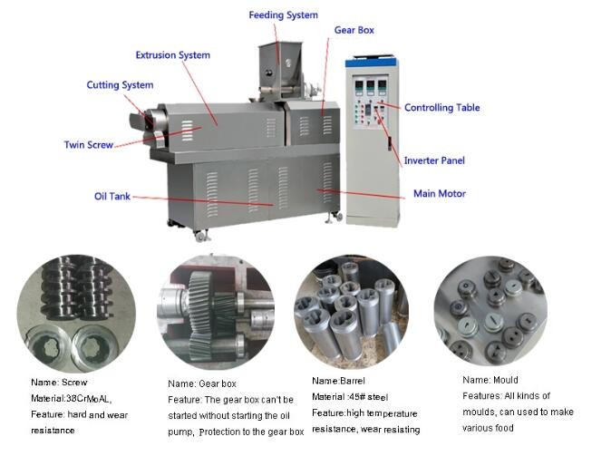 Animal Feed 200kg/H Dog Food Kibble Production Equipment