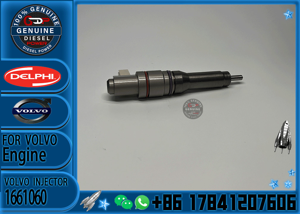 Diesel Fuel Injector Common Rail Parts Injector 1661060 1725282 1905002 BEBJ1D00001 for VOLVO