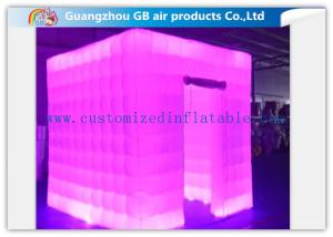 Quality Multicolor Led Inflatable Photo Booth Enclosure / Inflatable Photo Studio for Club wholesale