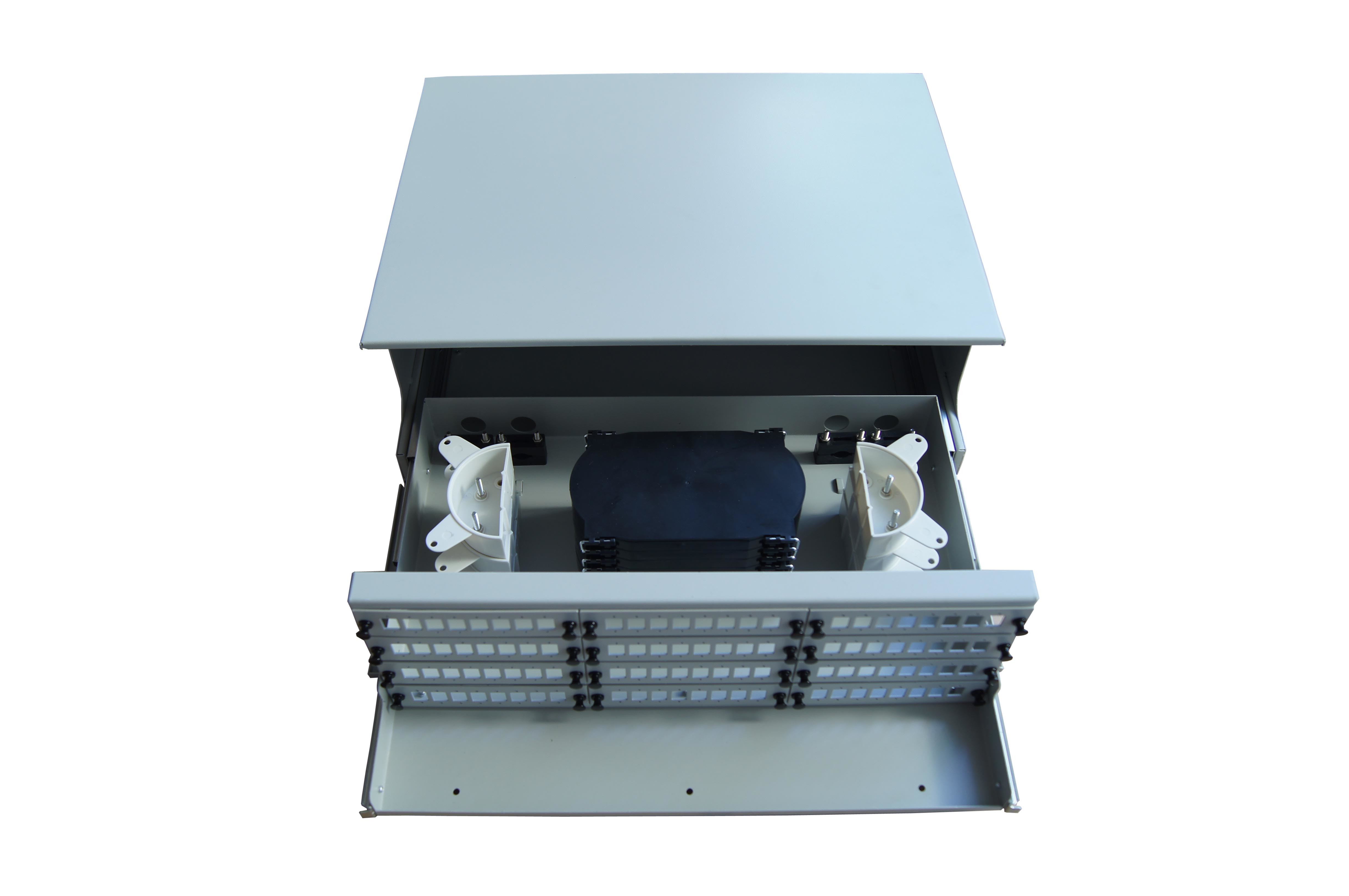 ABS 96 Fiber Rack Mounted Patch Panel FTTH For LAN / WAN