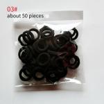wholesale fashion nylon hair ties 50 pcs per set 3 cm towel high elastic baby
