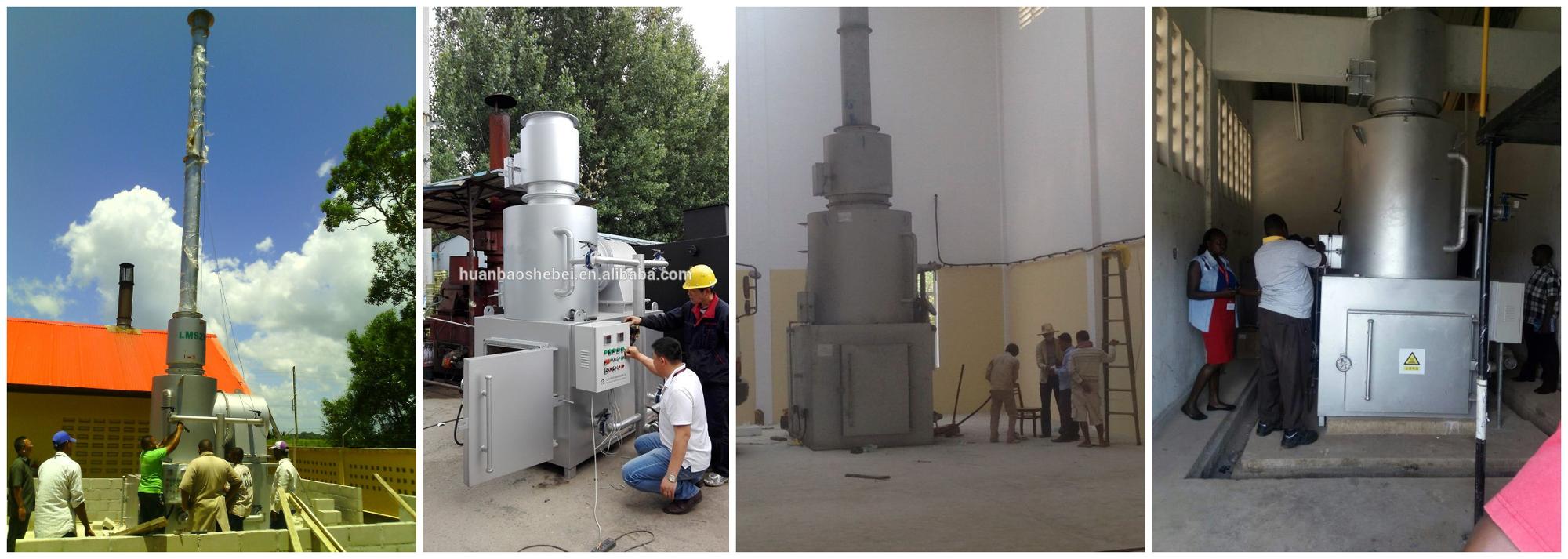 Advanced Pyrolysis Technology Hospital Incinerator with Smokeless Advantage and Burner