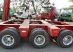 Swivel Axles Low Bed Semi Trailer For Heavy Machine Transport 30T-150T