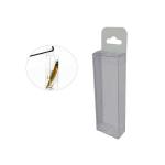 Foil Stamping 7cm Length Clear Blister Box with hanging hole