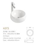 Space Saving Ceramic Counter Top Bathroom Sink Sanitary Ware White Or Black Wash
