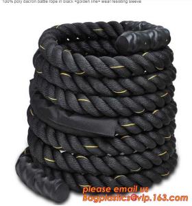 Quality Poly Dacron Battle Rope 1.5&quot; Sports Training 40 ft Battling Battle wholesale