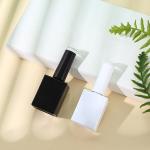 Glass Collar Senior PAK OEM Customized Unique 15ml Square Luxury Black Uv Gel