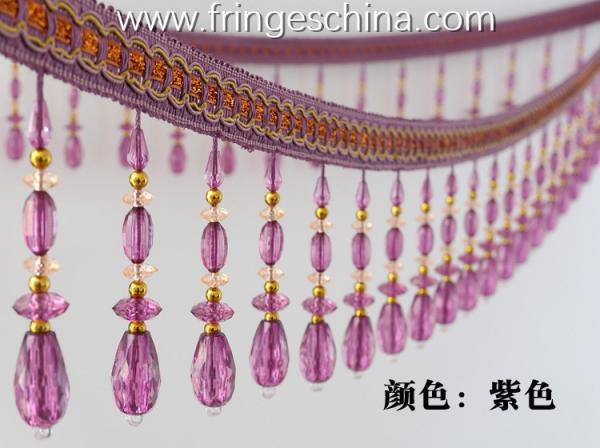 Handmade fashionable chain beads lace tassels fringes for curtain/sofa/pillow