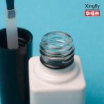 Transparent 6ml Nail Polish Bottle Gel Polish Square Bottle With Plastic Cap And