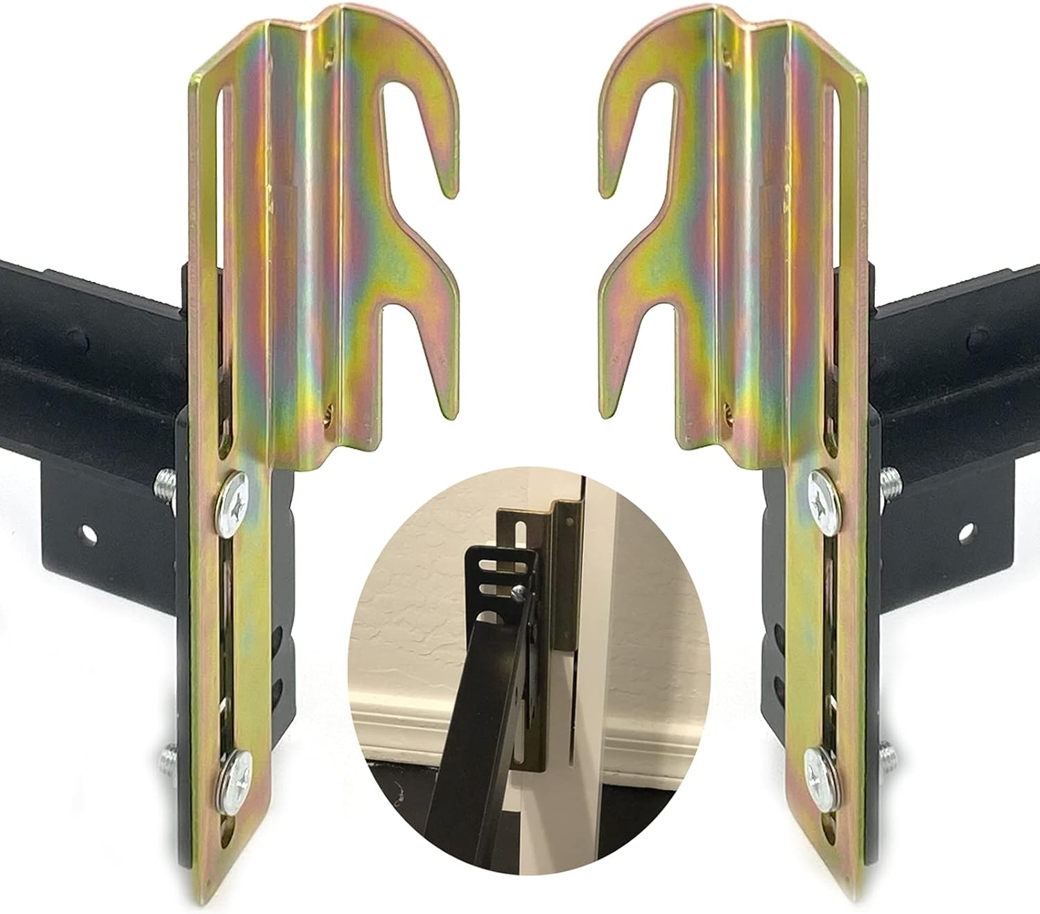 Conveniently Attach Headboard with Stocked 184*47*2.5mm Bed Frame Conversion Brackets