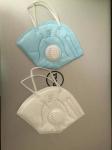 Beauty ear-loop anti-smog Face Mask with valve for winter,white or blue,adult