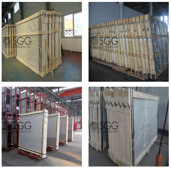 8mm/ 10mm/ 12mm thickness frosted tempered glass shower wall panels