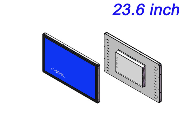 23.6-Inch Embedded Monitor for Medical Diagnostics, Oil and Gas Equipment, Manufacturing Control Systems, and Command Rooms