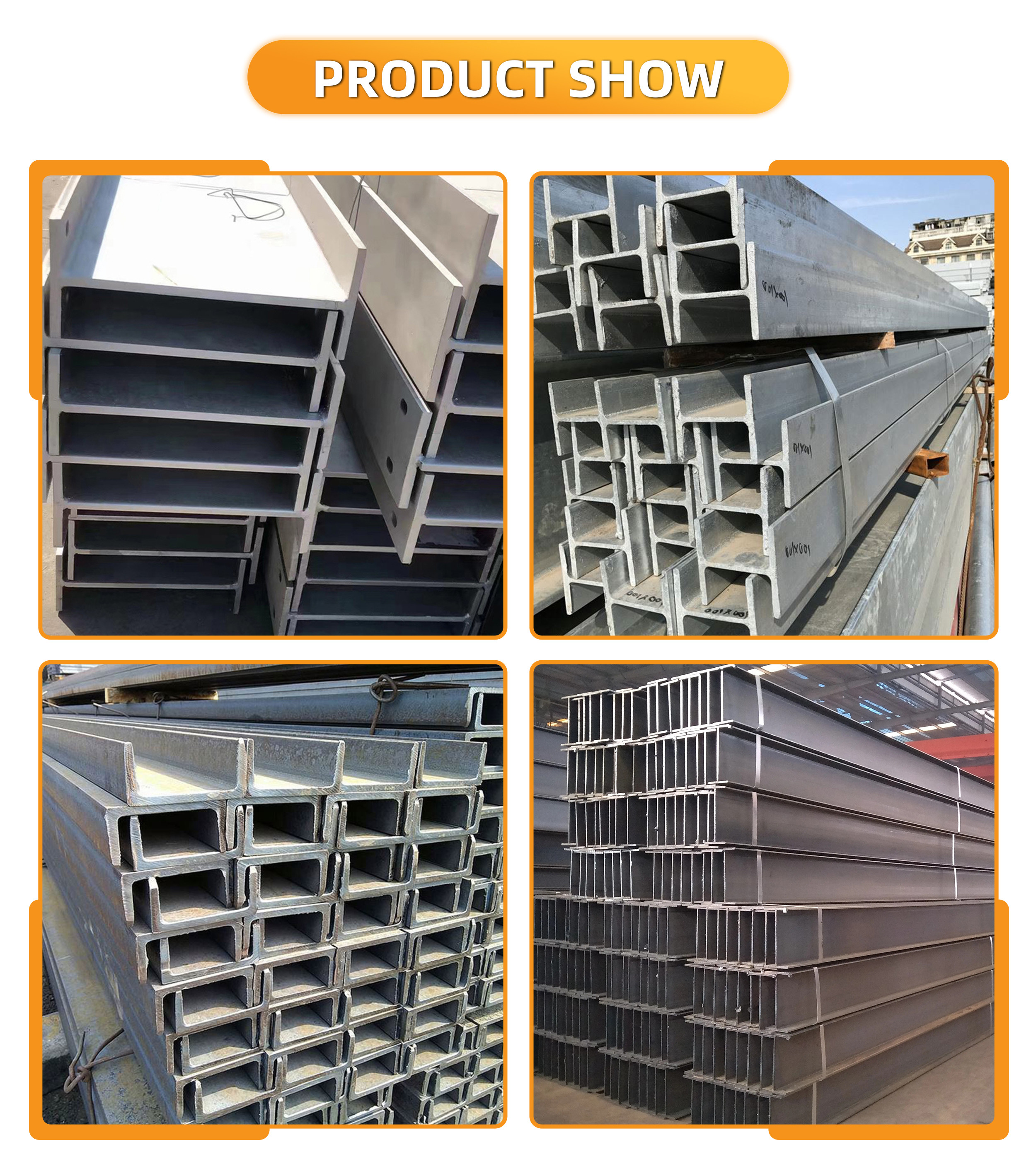 10m 316 Stainless Steel H Beam S275JR S355JRA572A992 Hot Rolled Steel Channel