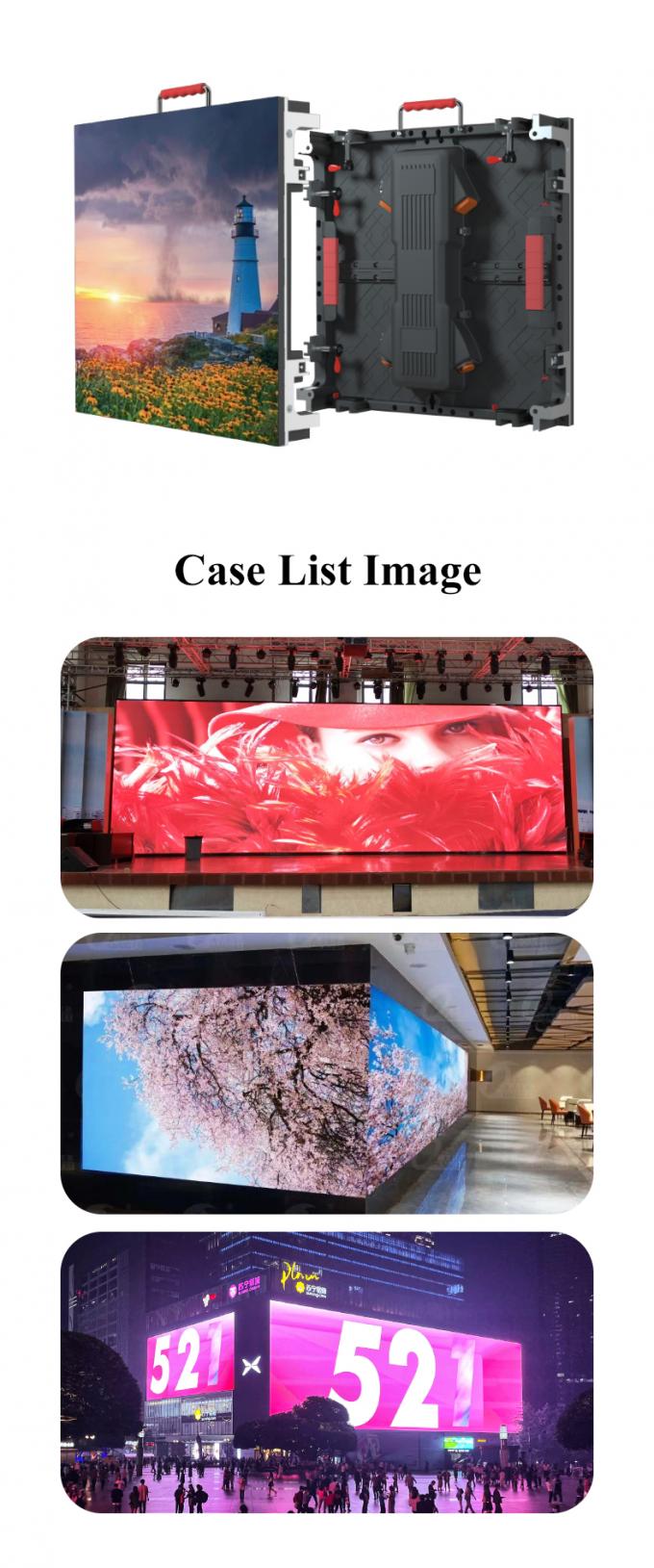 P3.91 Led Display Hire Die Cast Aluminum Cabinet Wan Outdoor Led Panel Rental 0