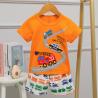 Buy cheap Cartoon Age 4 Cotton Pyjama Set 110cm Height 61cm Bust With Vehicle Pattern from wholesalers