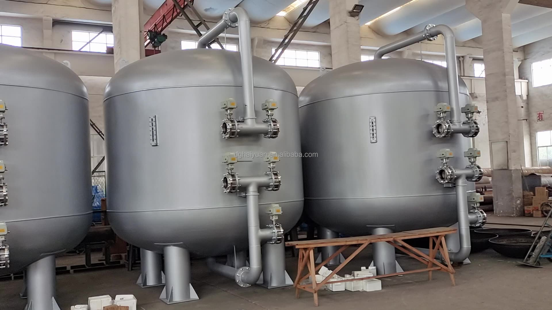 2500L/H Carbon Steel Stainless Steel Active Carbon Quartz Sand Filter