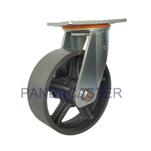Quality 6 Inch Heavy Duty Casters 400Kg High Temperature Resistant Cast Iron Swivel Casters wholesale