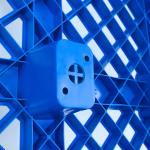 ISO9001 Certified Plastic Flat Nine Feet HDPE Blue Pallet for Logistics Industry
