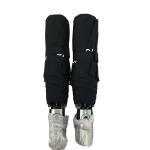 Windproof Double Fiberglass Ribs Umbrella Black Color Dia 95cm