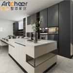 Furniture Design Sets Sample Island Modular Kitchen Cabinets With Solid Wood