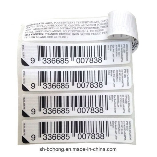 Hot Stamping Silk Screen Custom Barcode Labels In Roll Or In Sheet