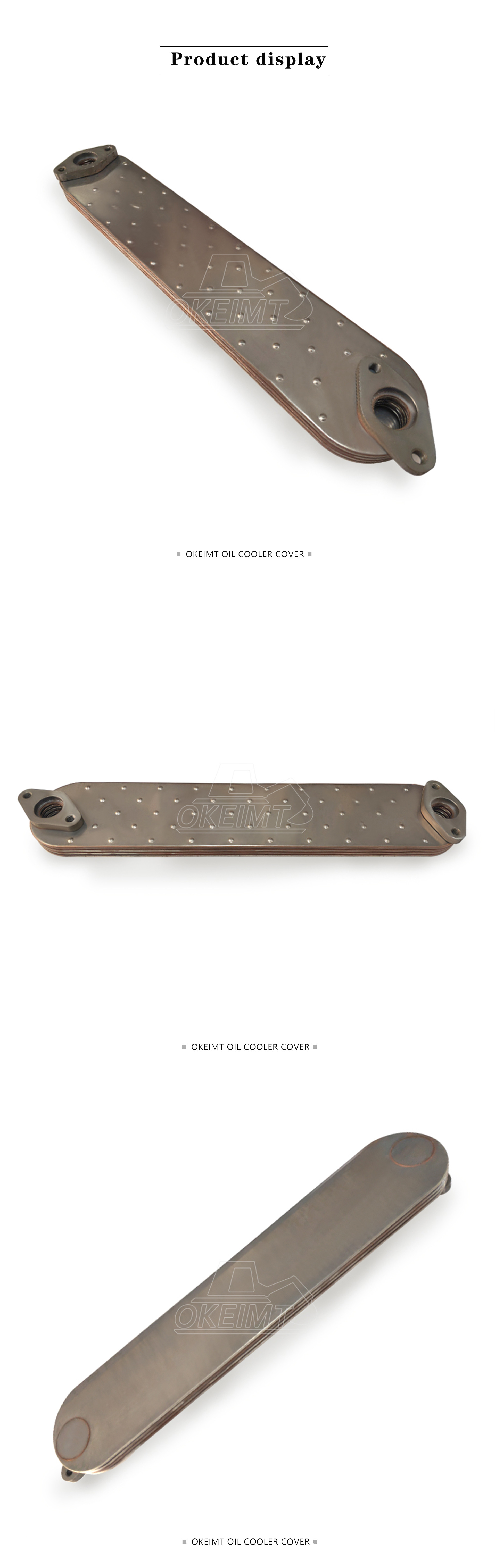 Engine Oil Cooler Core For ISUZU Excavator Oil Cooler 1-21723066-0 6HK1 6HE1 6HH1 Oil Radiator Hydraulic Oil Cooler