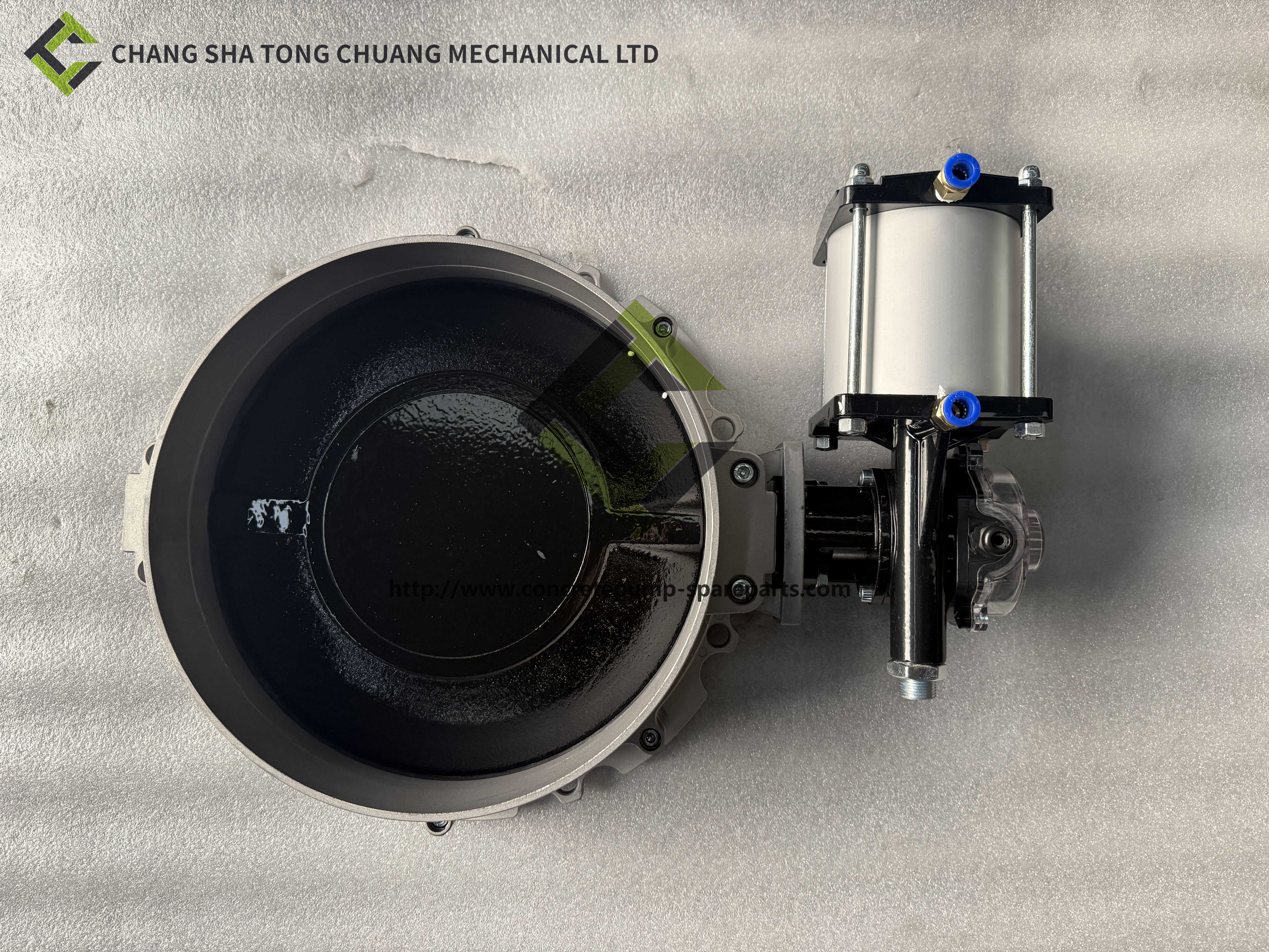 Single Flange Pneumatic Butterfly Valve For Mixing Station V1FS300GBN+CP101+MIC23