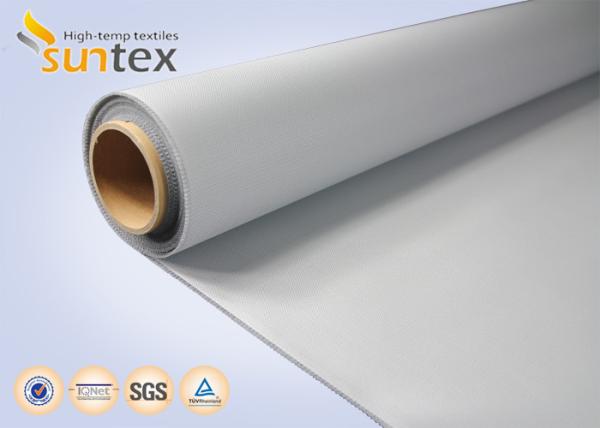 Fiberglass Cloth Roll PU Coating Fine Fiberglass Cloth For Welding 0.41mm Fire