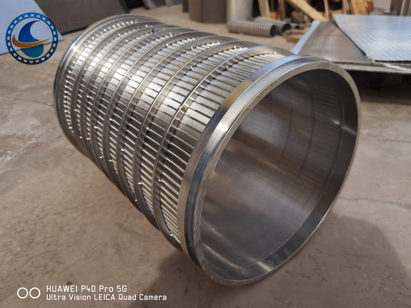 Ss 304 Coutinuous Slot Wedge Screen Filter Wastewater Treatment