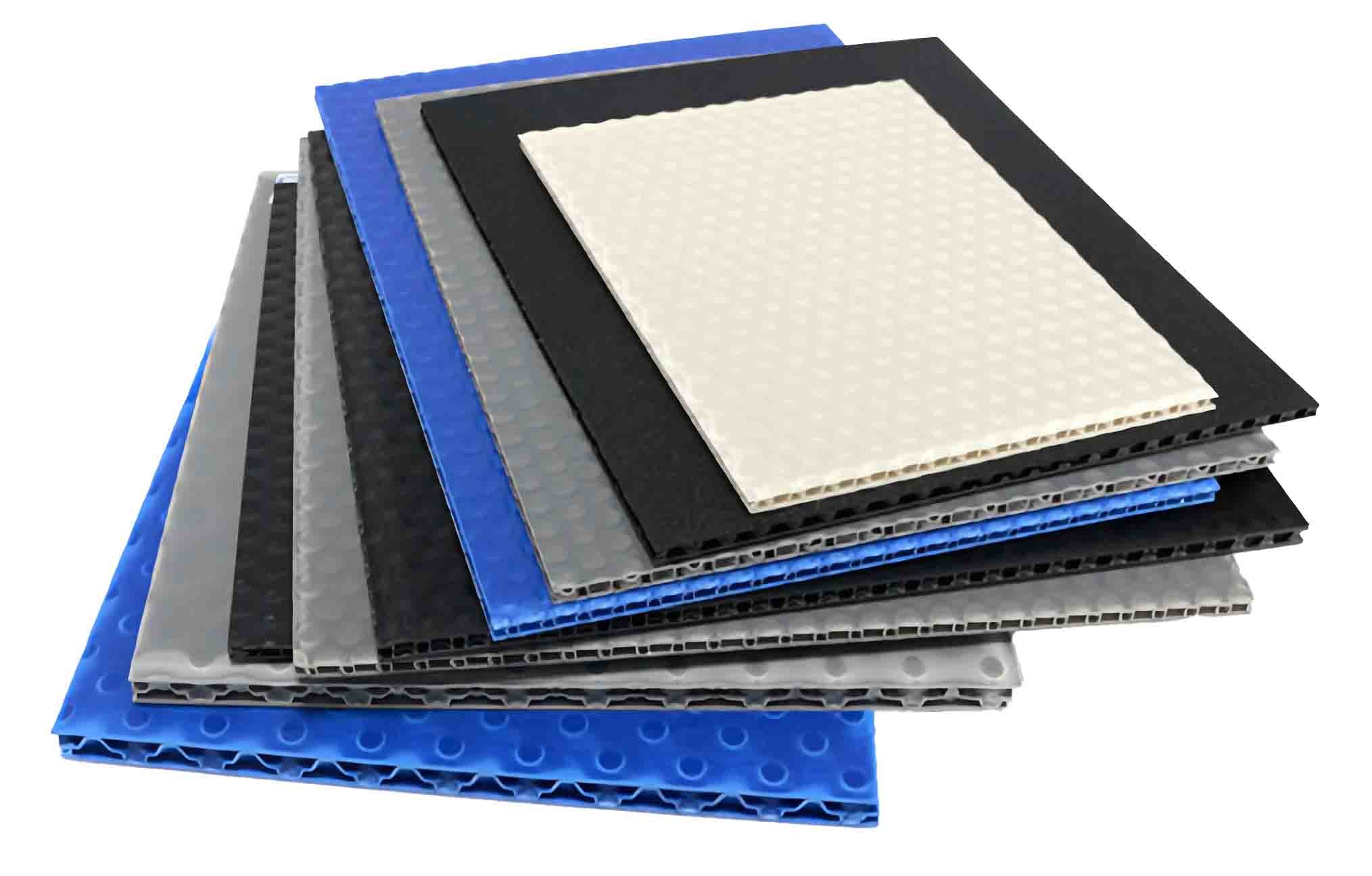 Hollow Plastic Corrugated Sheet Waterproof 2mm - 20mm PP Honeycomb Panel Board Box