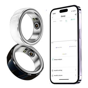 Quality Heart Rate Monitor Bluetooth Fitness Health Tracking Smart Ring Blood Oxygen Sleeping Monitor Ring wholesale
