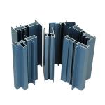 0.8-5.0mm 6063 T5 Blue Powder Coated Aluminium Extrusions Profiles For Doors