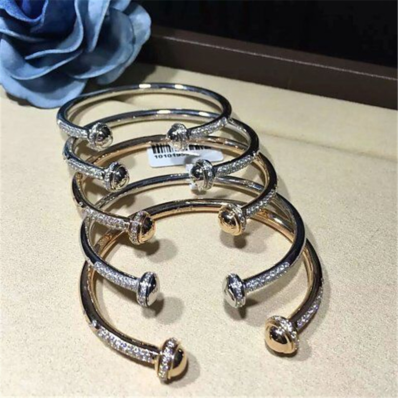 Luxury jewe factory bracelet gold diamond 18k gold white gold yellow gold rose gold diamond bracelet