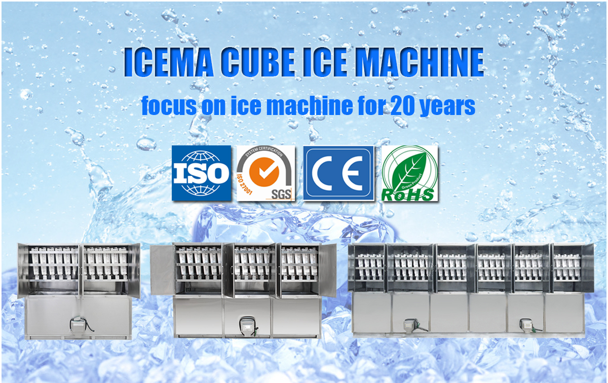PU Material Insulation Ice Cube Maker Machine 5000kg per Day for Industrial Needs