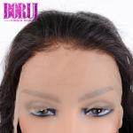 Custom Unprocessed Cuticle Aligned Virgin Hair , Transparent Loose Wave Lace Wig