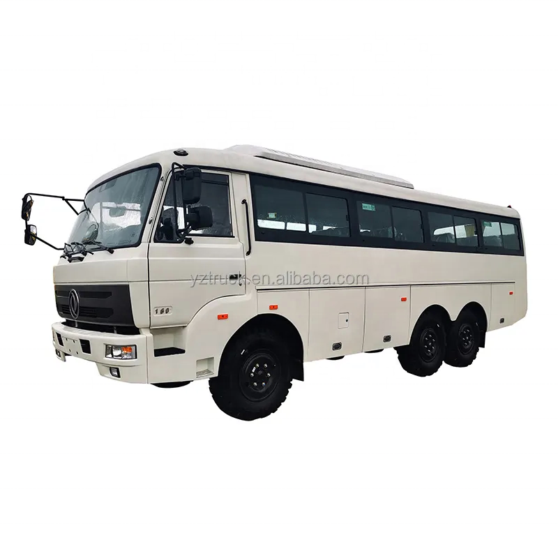 30 Seater High Repurchase Dongfeng 6X6 Off Road Bus with 4 6L Engine Capacity