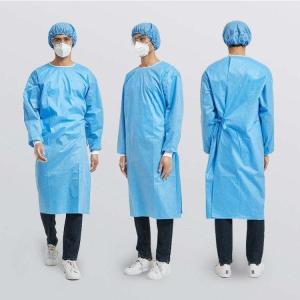 Quality Level 2 Disposable Surgical Gown ISO 13485 Block Blood Penetration wholesale
