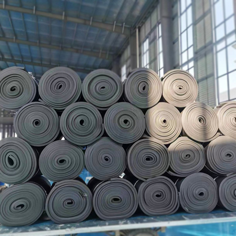 Elastomeric NBR PVC rubber foam self-adhesive sheets covered with aluminum foil
