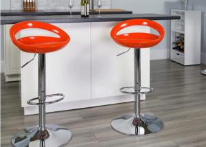 Quality 300lb Vintage European Bistro Bar Stools Rust Burnt Orange Counter Stools wholesale