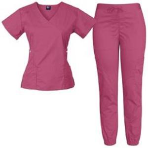 Quality Medical Hospital Scrub Suit Custom Logo Solid Color Stretch wholesale