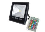 Outdoor Black 20W 50W 100W Rgb Led Flood Light With Remote Controller