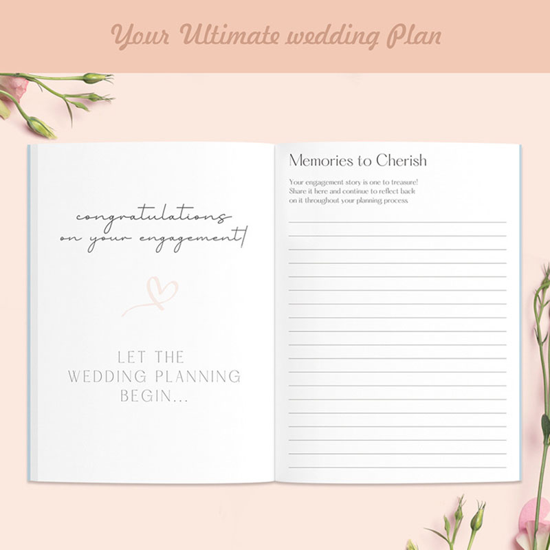 Promotion Hardcover Undaunted Planning Diary Notebook Organizer with Custom Printing
