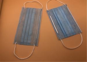 Quality 3Ply White Breathable Disposable Mask With Tie On Spunlace / Spunbond wholesale