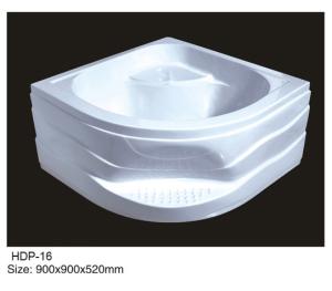 Quality Acrylic shower tray, shower basin,acrylic shower base HDP-16 wholesale
