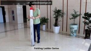 Quality Anti Corrosion 2x6 2m Aluminium Folding Ladder wholesale