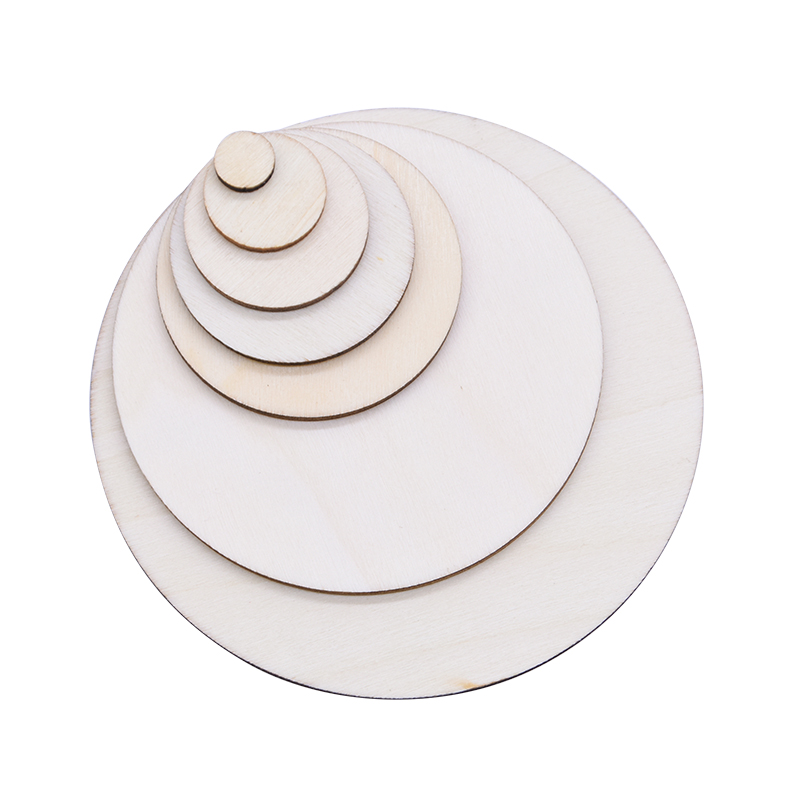 Blank Painting 10cm Unfinished Wood Crafts Pine Wood Discs