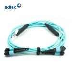 MTP-MTP OM3 /OM4 24/48 Fibers 3M PVC/LSZH Aqua Trunk cable /Hybrid Cable