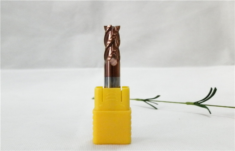 Customized Carbide End Mill / CNC Milling Cutting Tool Diameter 8mm